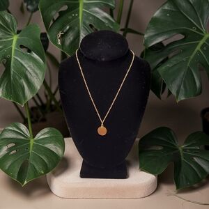 10/ $10 New Gold Disc Pendant Necklace - Women Jewelry